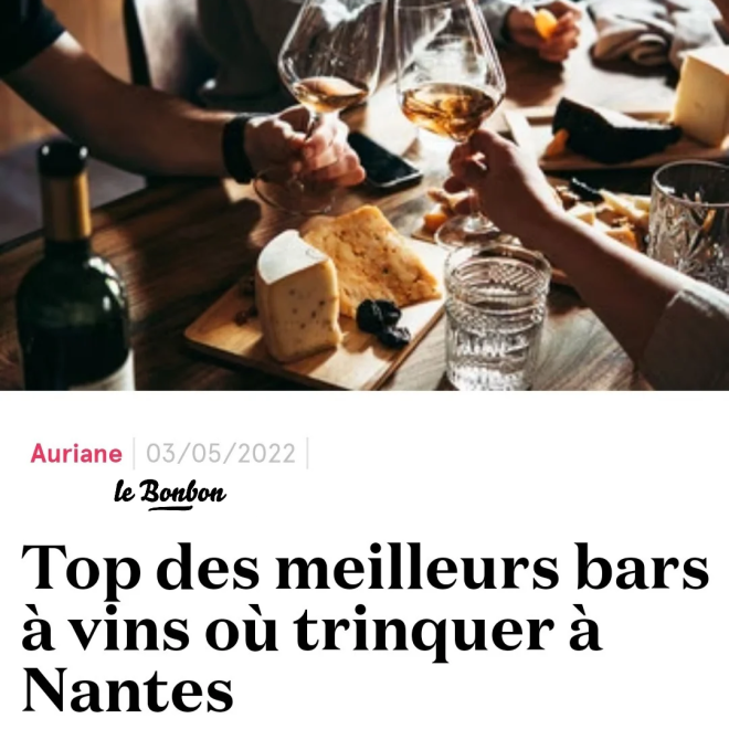 top bar à vins à Nantes